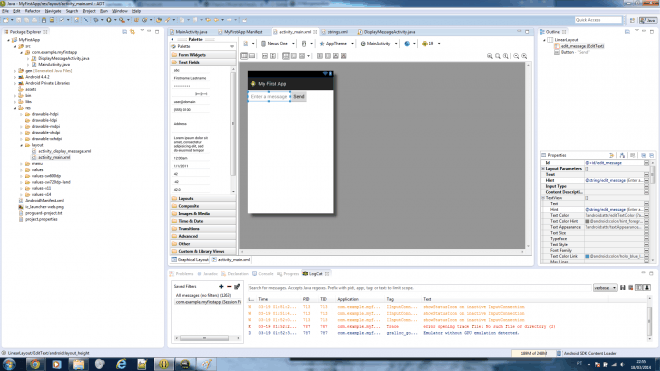 Hello World no Android