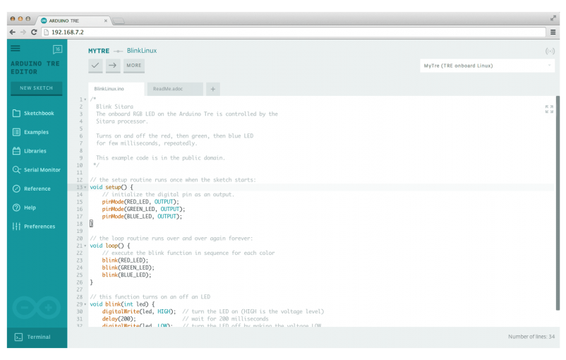 Arduino TRE Developer Edition