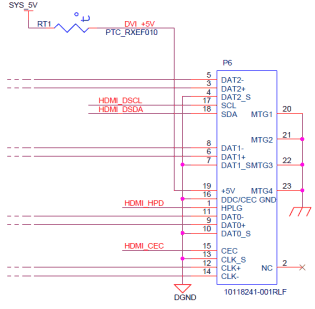 Alimentação DVI_+5V.