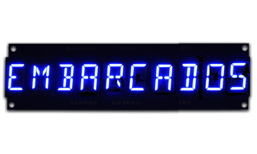 displays de led de 7 segmentos