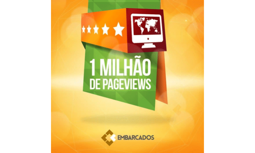 1 Milhão de Page Views resultado do sorteio