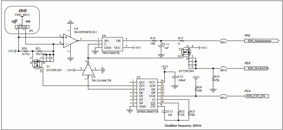 Circuito para medição de corrente