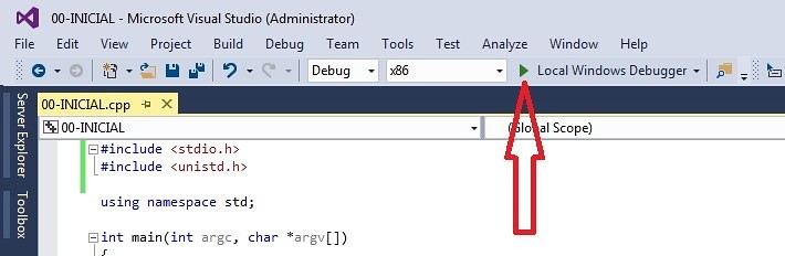 Visual Studio: Executando o programa
