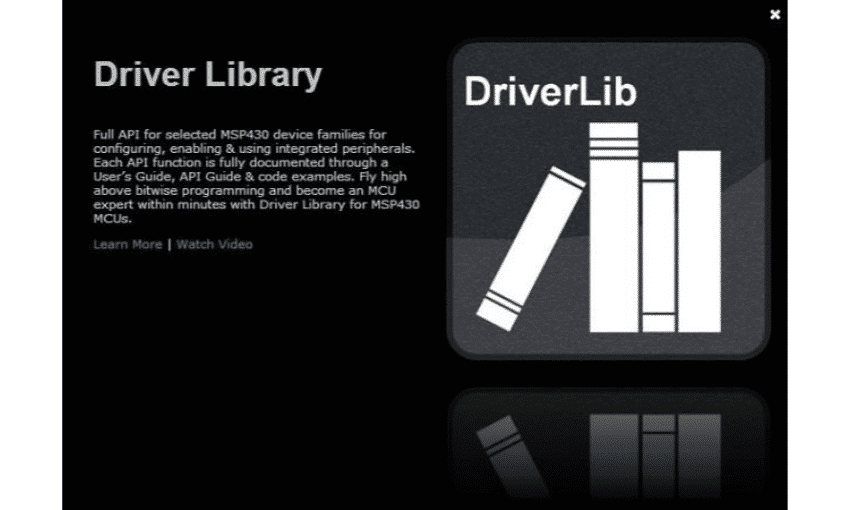MSP430 Driver Library
