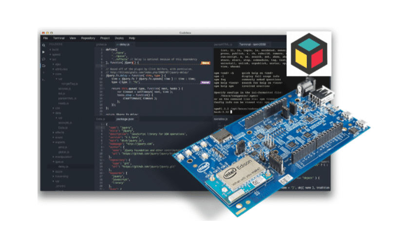 Codebox na Intel Edison