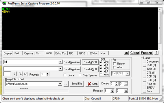 HC-05 e HC-06: Enviando o comando AT
