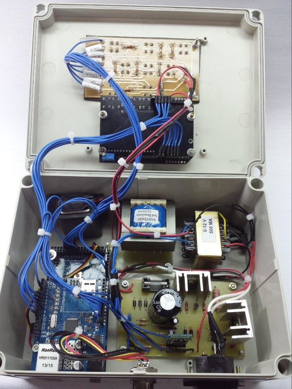 Sistema supervisório - Parte interna do produto