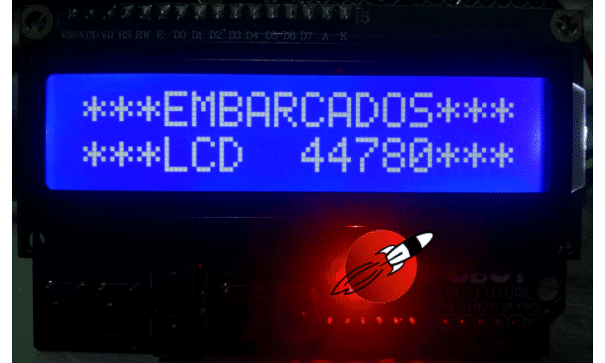 Shield LCD e Teclado da DFRobots