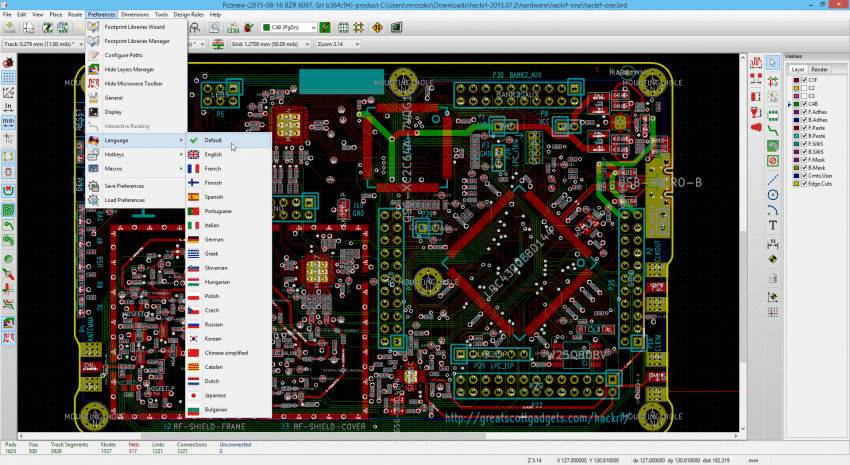 kicad-schematic-hackrf