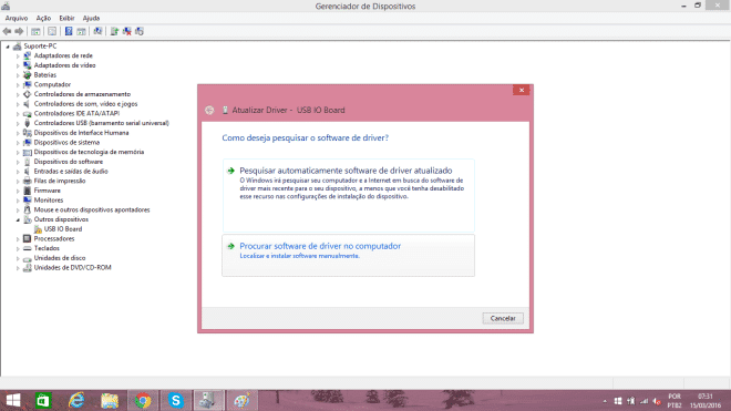 Figura 3 - Atualizar Driver Makey Makey