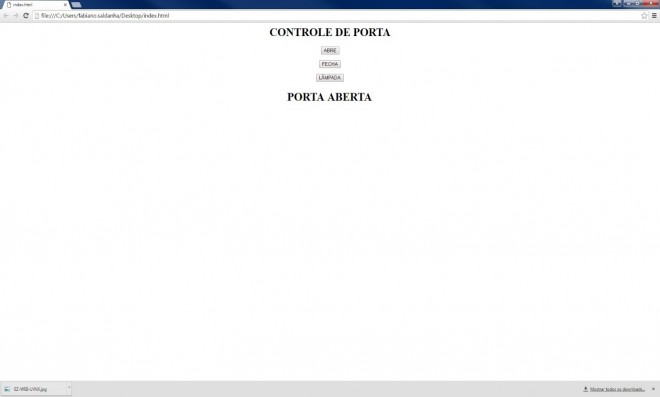 Interface no browser para envio de dados seriais para o EZ Web Lynx