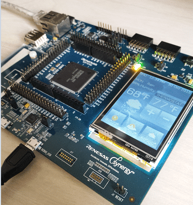 Renesas SK-S7G2 com Projeto-exemplo de Estação Climática.