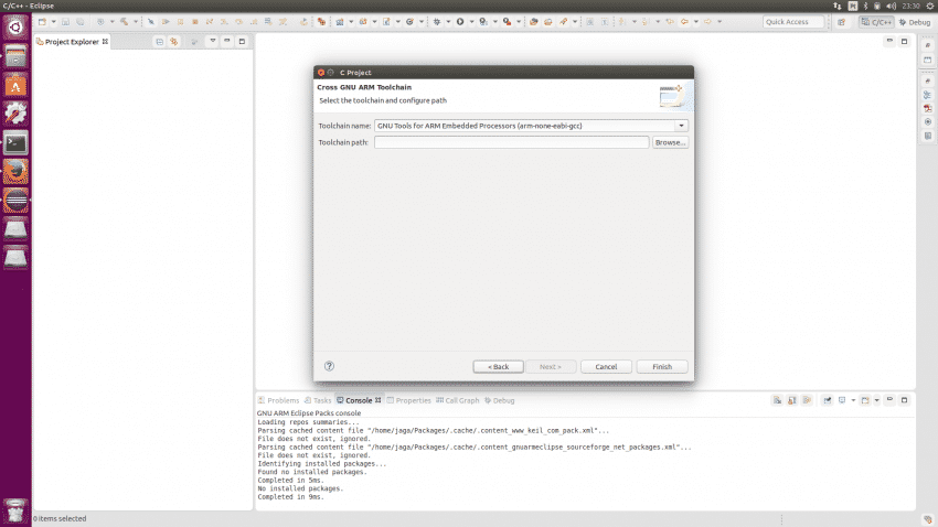 LaunchPad-Tiva-C-no-Ubuntu-criacao-de-projeto-toolchain
