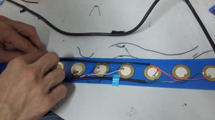 Fixando discos piezos