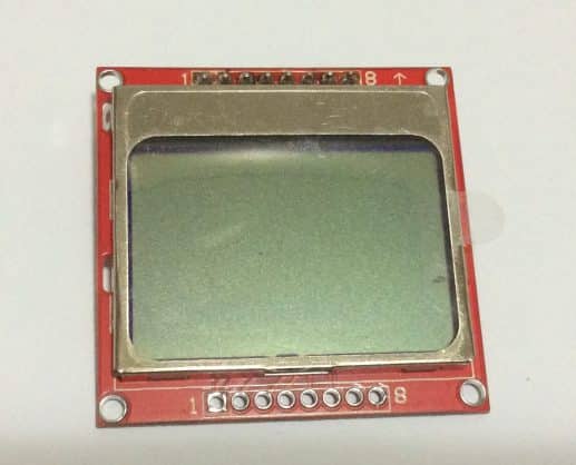 Figura 8 - Display Nokia 5110 - Vermelho frente