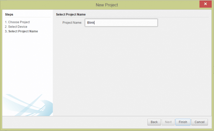 Nomeando o projetono MPLAB Xpress