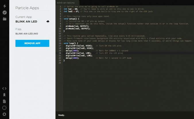 Web IDE (Build) para Electron 3G-U260