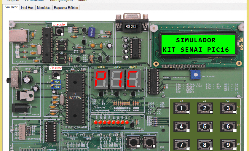 Simulador Kit SENAI PIC16