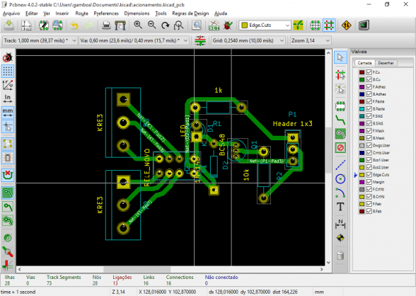 Criando uma PCB no Kicad