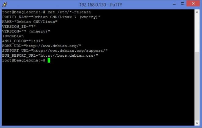 Distribuição Linux utilizada na BeagleBone Black