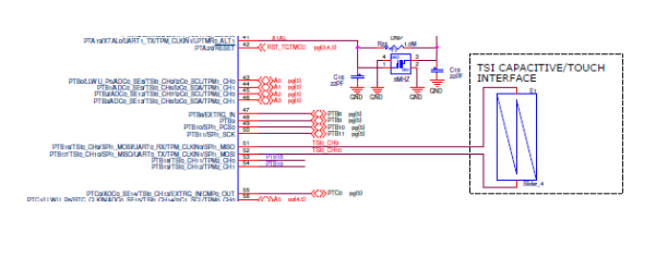 Figura 9 - Circuito para touch capacitivo
