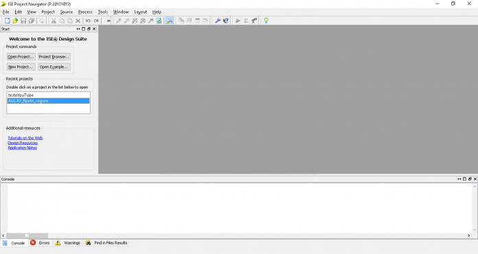 ISE Project Navigator.