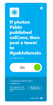 Ícone para ativar e desativar fluxo.