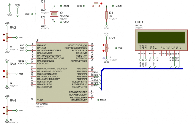 Hardware para simulação no Proteus