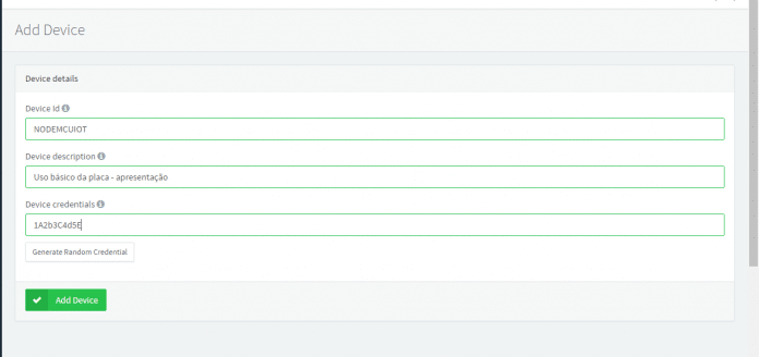 Criando o novo dispositivo virtual