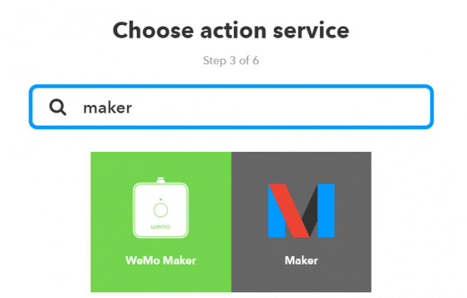Procurando pela API Maker.