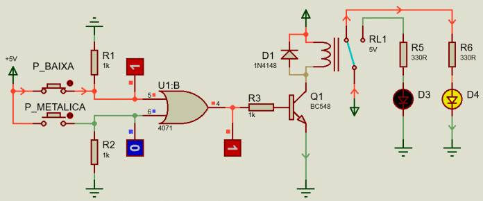 0 "OU" 1 - RESULTADO = 1
