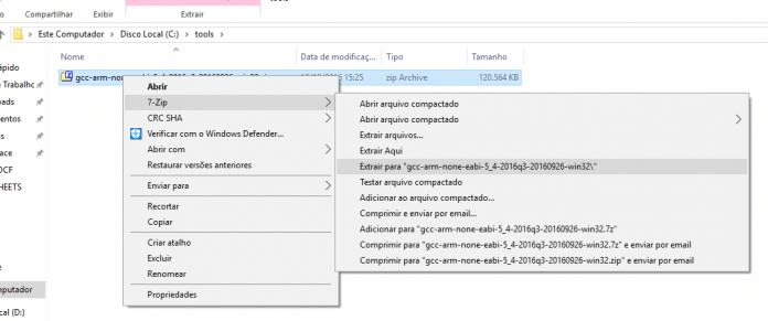 ARM Cortex-M usando GCC e Make - Instalando o GCC para ARM