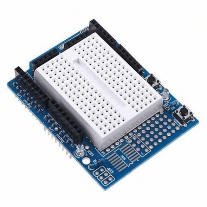 Shield padrão  do Arduino com Protoboard