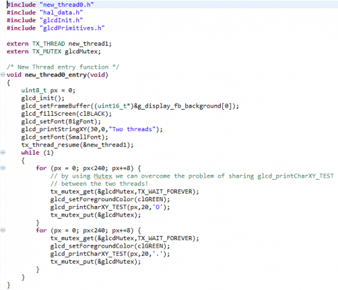Thread 0 com uso de Mutex