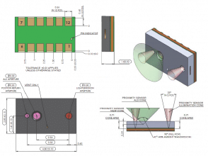 Desenho mecânico do VL6180x