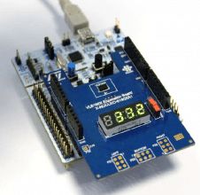 Placa de expansão VL6180 conectada em uma STM32 Nucleo