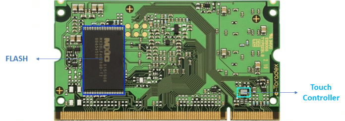 Colibri iMX7 componentes bottom