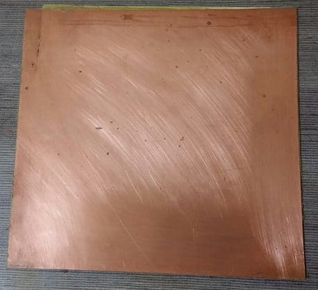 Corroer a placa didática PQDB