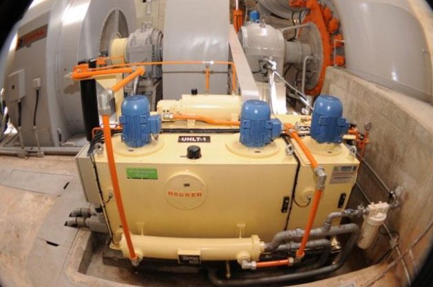 Unidade Hidráulica de um regulador de velocidade