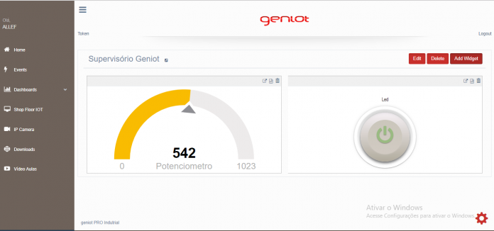 Funcionamento do projeto finalizado.