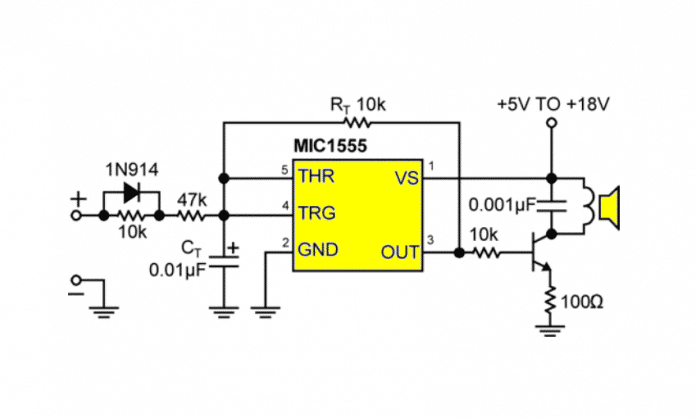 Voltímetro sonoro com 555.