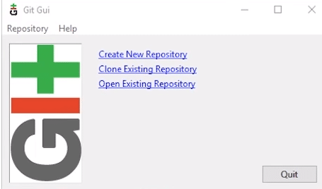 ESP32 no Windows - Interface gráfica do Git.