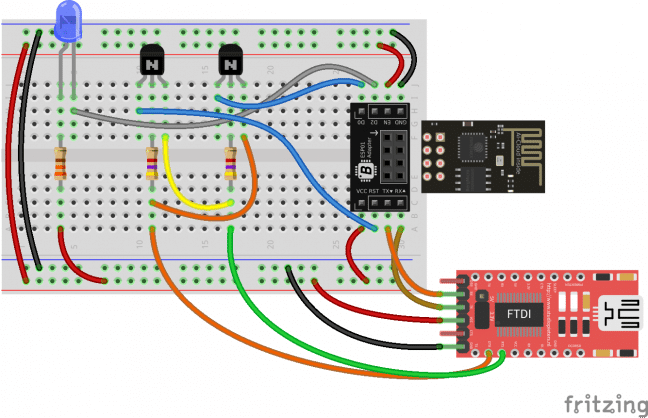 Circuito gravador para ESP8266 Automático.