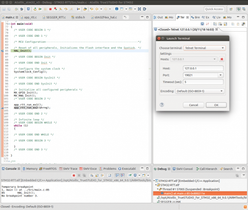 Estabelecendo uma conexão Telnet
