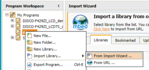 Importando a biblioteca da wiznet para o projeto.