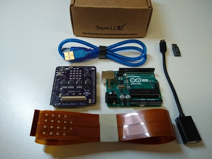 Cthulhu Shield - Sensor permite que você veja e ouça com a língua
