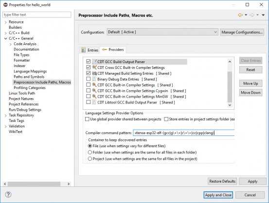 Modificando "Compiler command pattern"