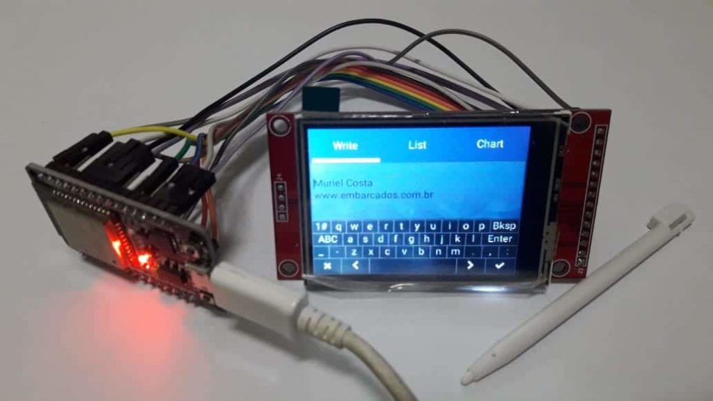 display touch com LittlevGL