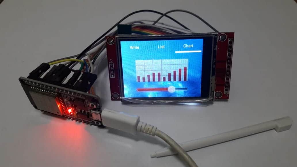 display touch com LittlevGL