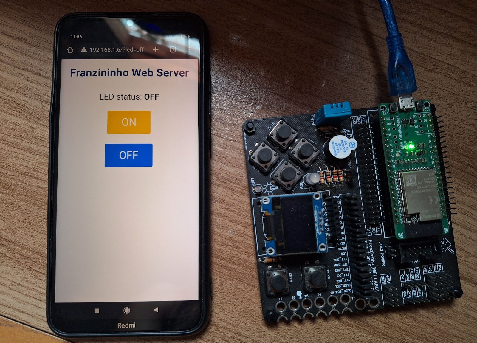 Web Server Franzininho WiFi